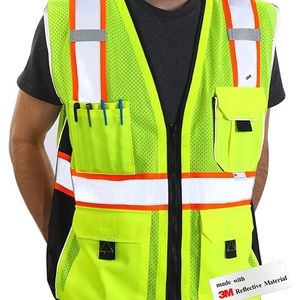 NWT!  Dib safety vest with pockets ANSI class 2 3M size 2XL
